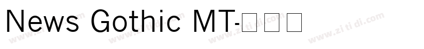 News Gothic MT字体转换